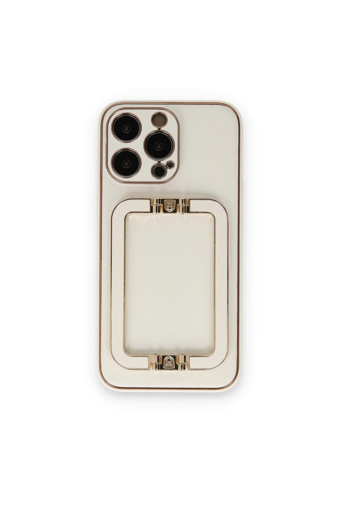 Newface iPhone 14 Pro Max Kılıf Coco Elit Kapak - Beyaz