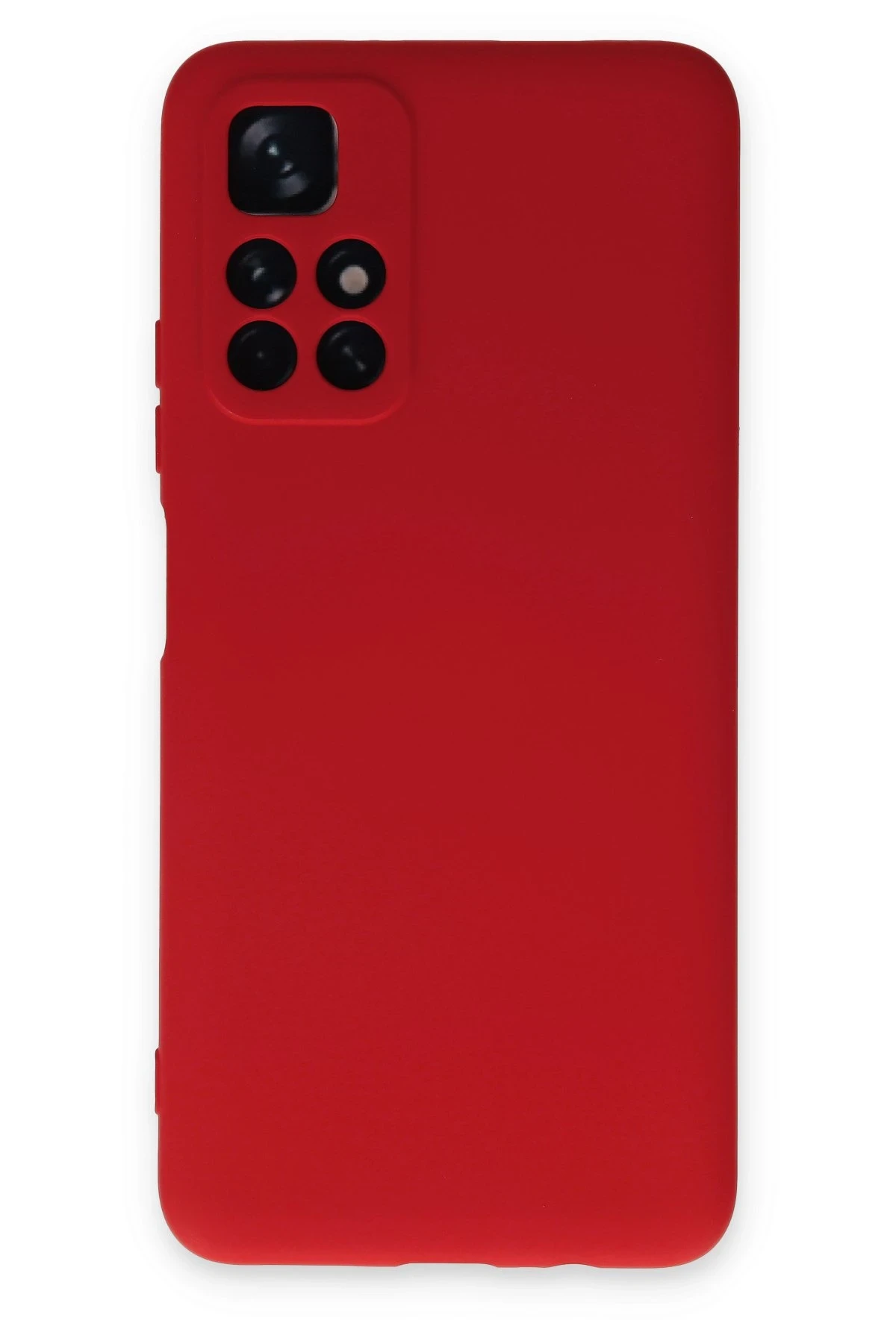 Newface Xiaomi Redmi Note 11T Kılıf Nano içi Kadife Silikon - Kırmızı