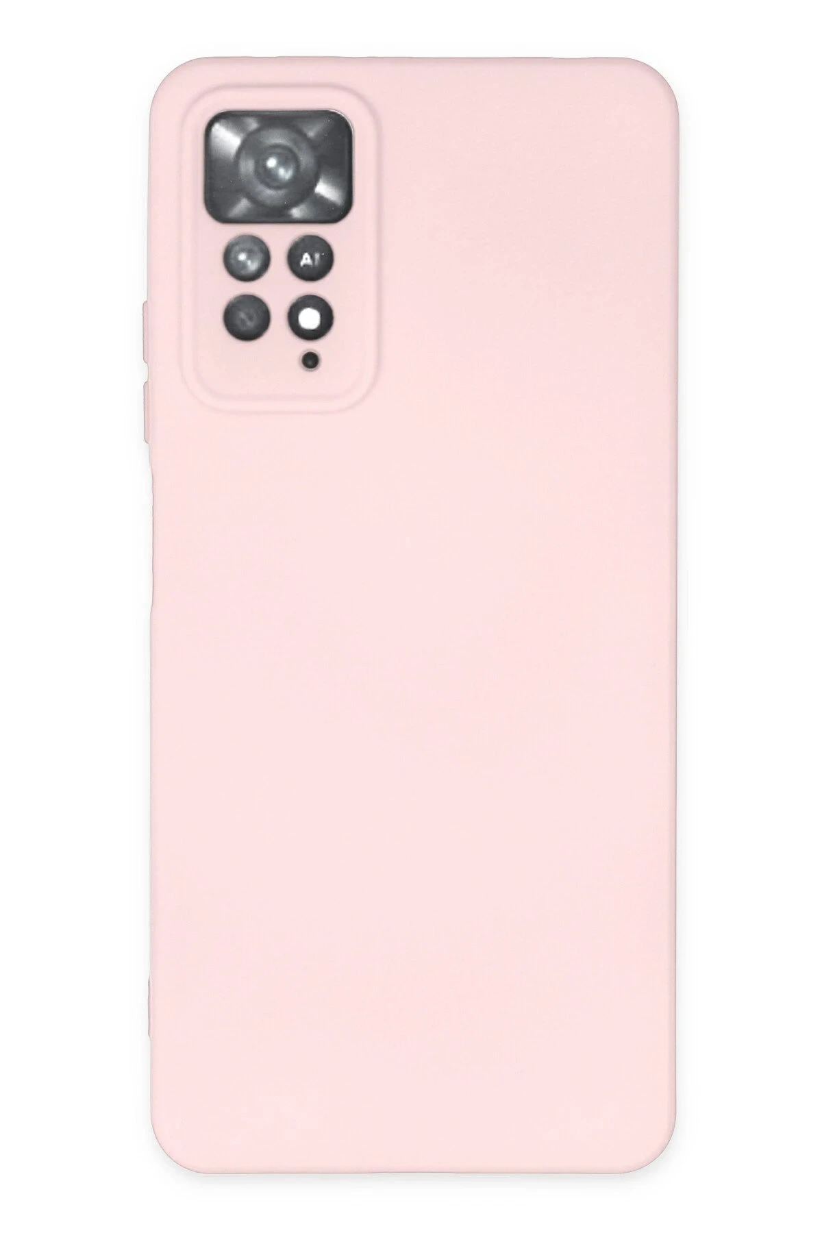 Newface Xiaomi Redmi Note 11 Pro Kılıf Nano içi Kadife Silikon - Pudra