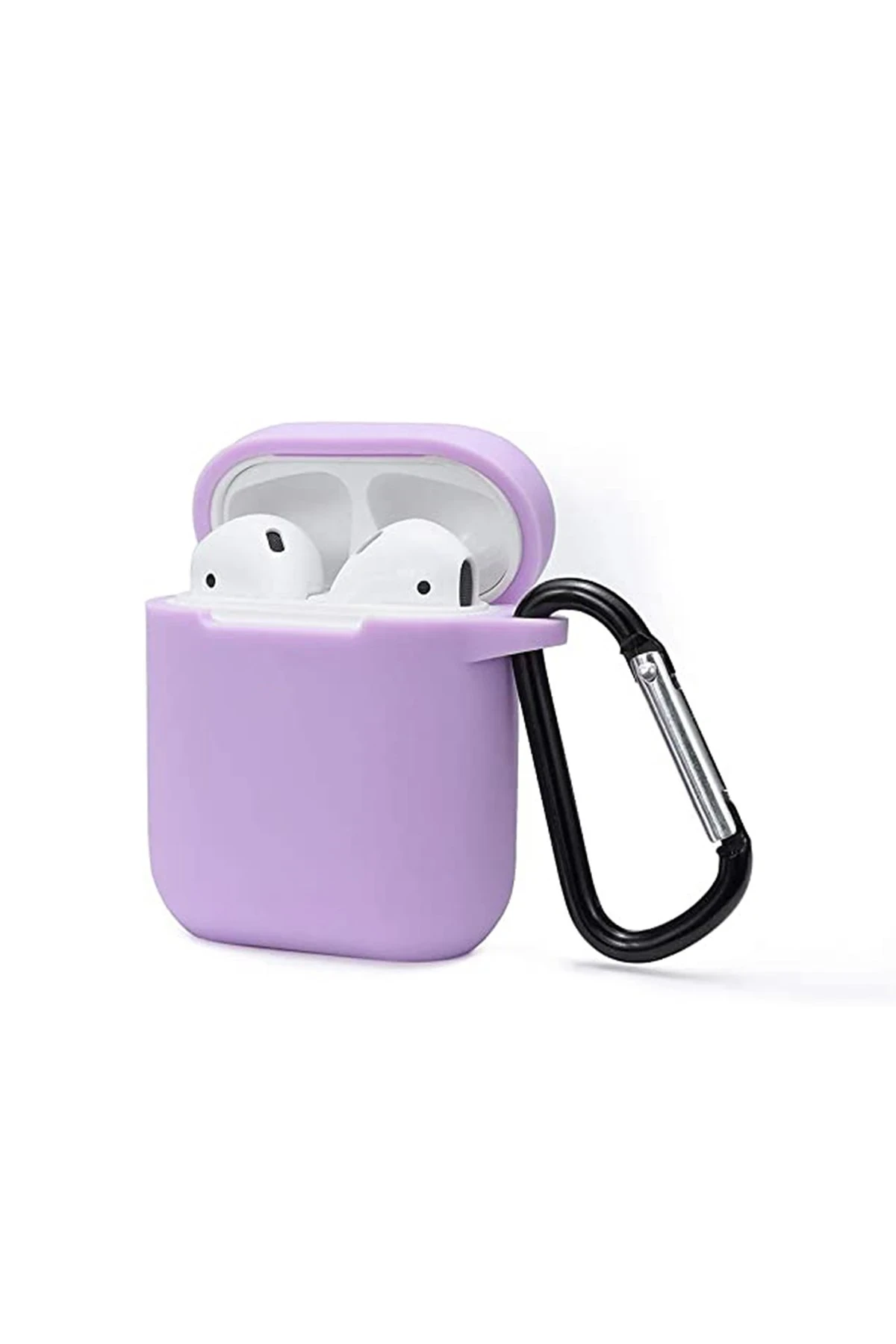 Newface Airpods 2 (2.nesil) Sert Silikon Kılıf - Lila