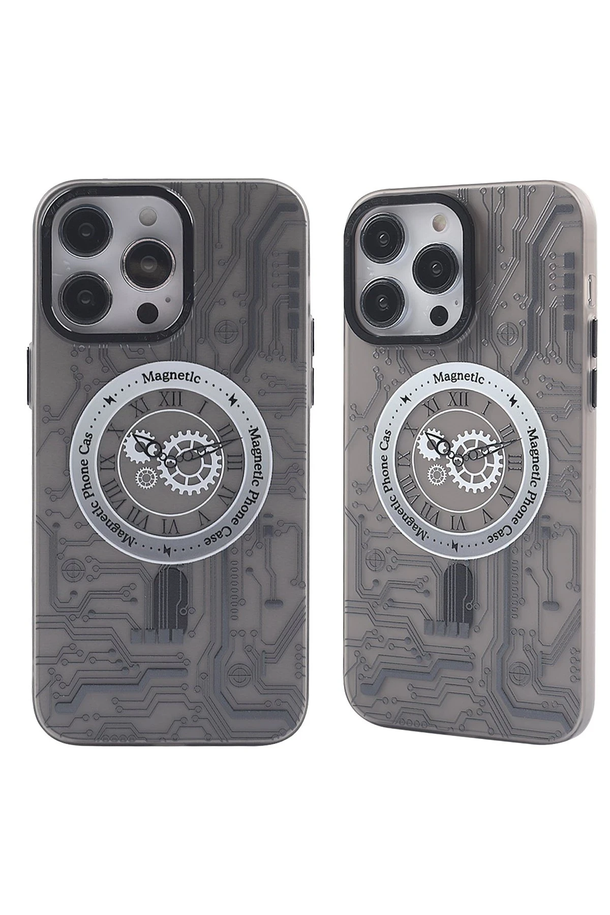Newface iPhone 14 Pro Max Kılıf Apollo Magneticsafe Desenli Kapak - Apollo Siyah - 1