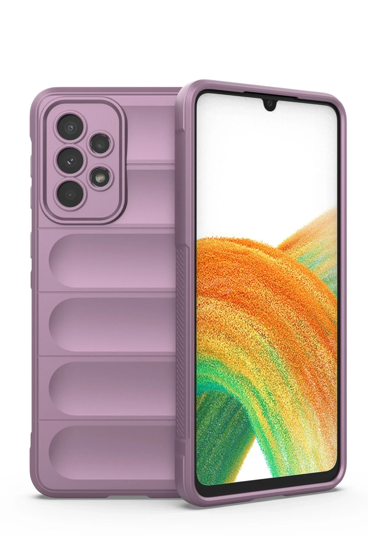 Newface Samsung Galaxy A33 5G Kılıf Optimum Silikon - Mor