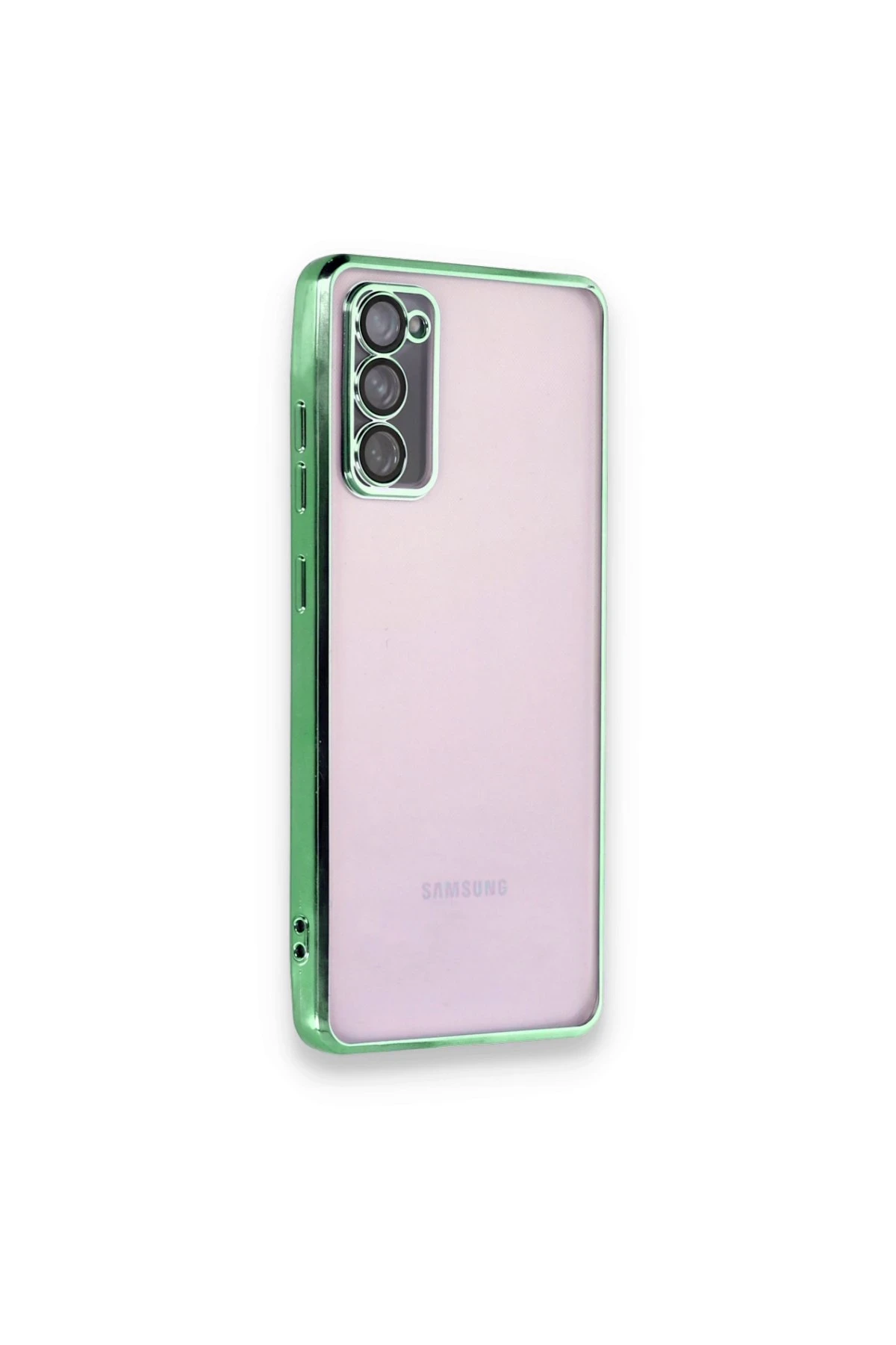Newface Samsung Galaxy S20 FE Kılıf Razer Lensli Silikon - Yeşil