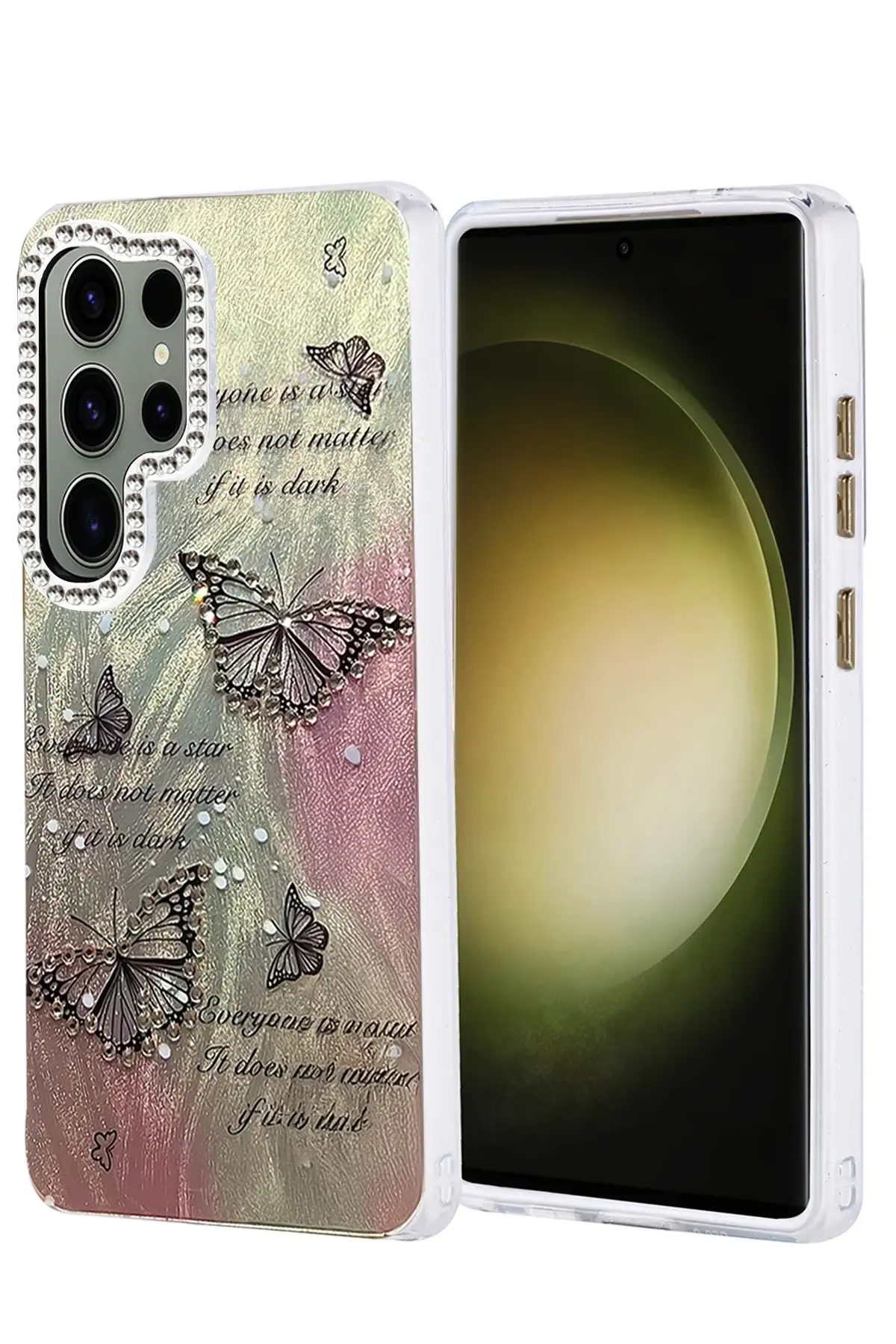 Newface Samsung Galaxy S25 Ultra Kılıf Blade Aynalı Desenli Kapak - Desen 6