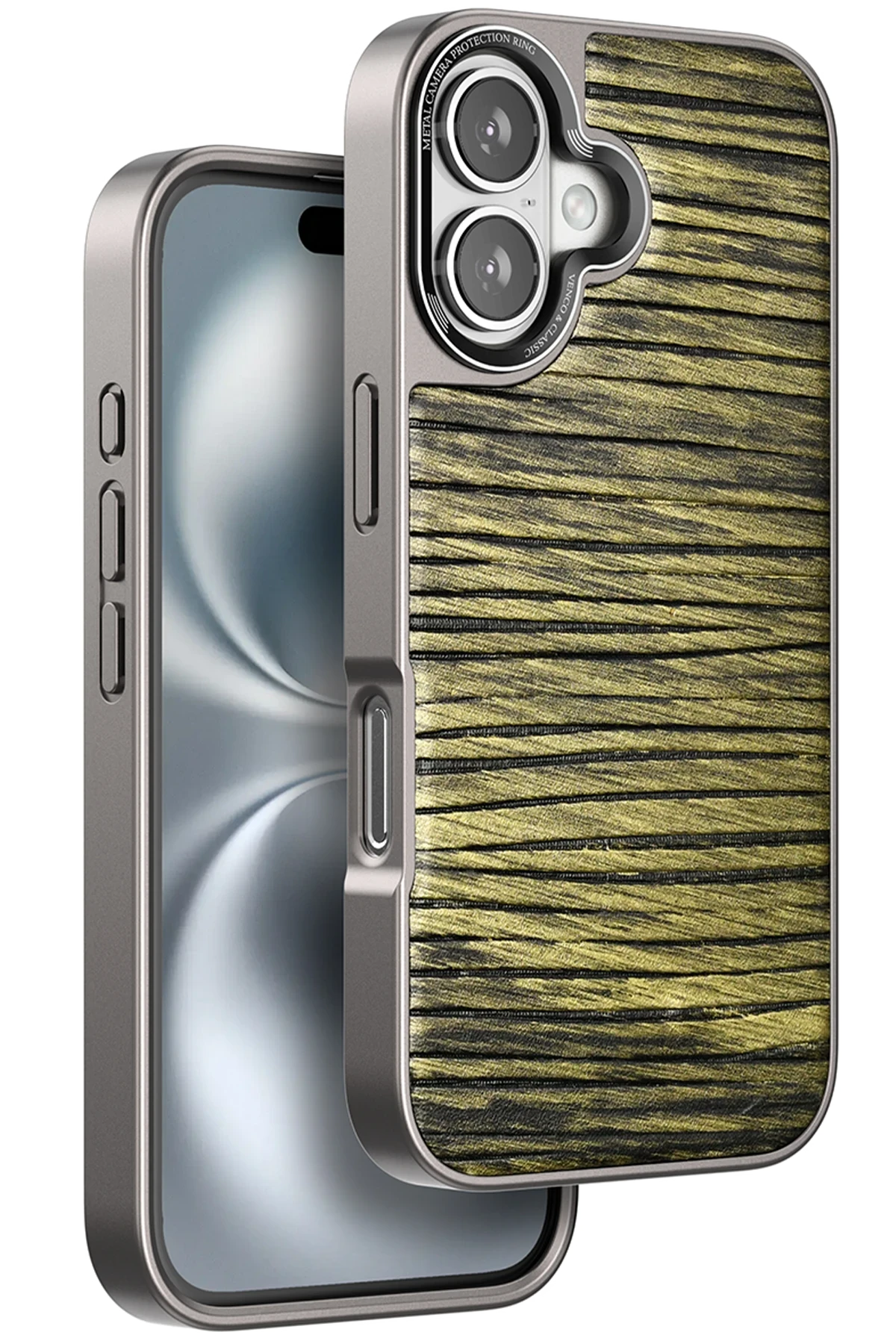 Venco iPhone 16 Wave Kapak - Koyu Kahve