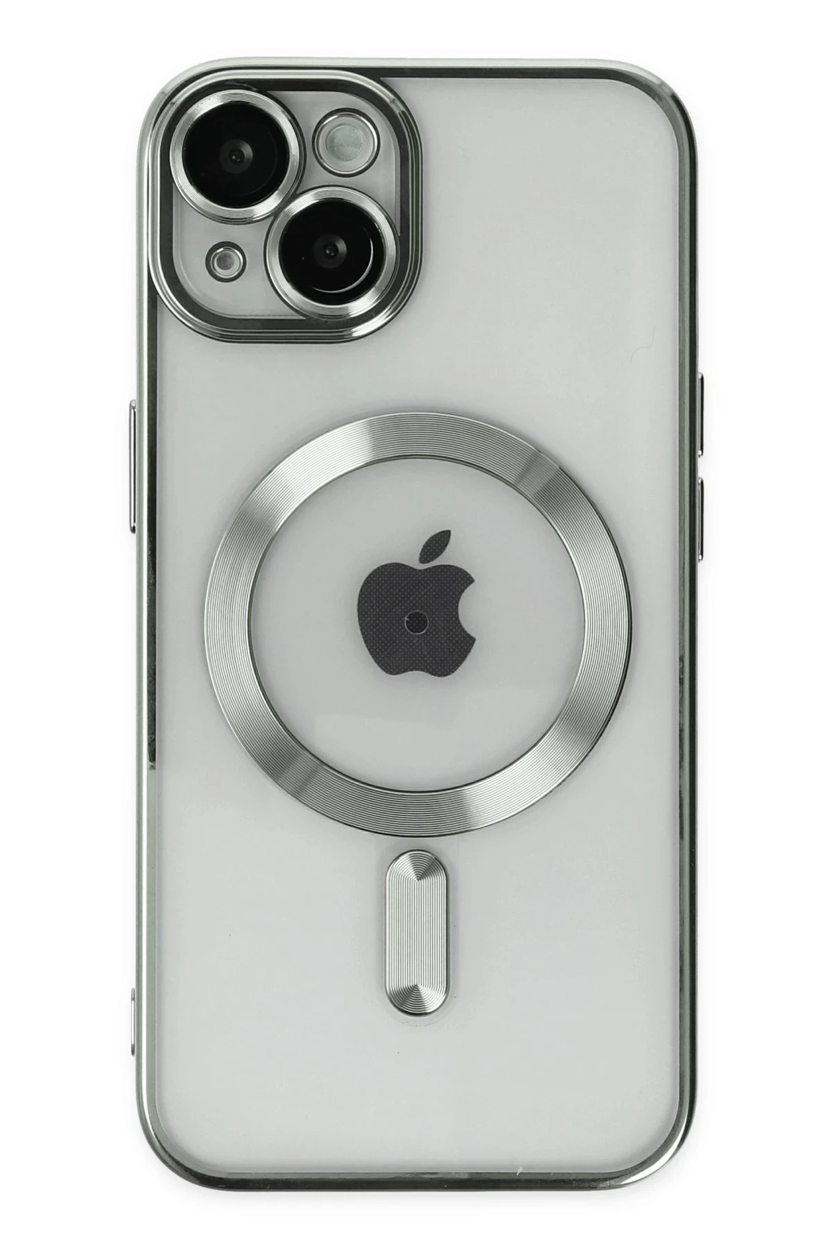Newface iPhone 14 Plus Kılıf Kross Magneticsafe Kapak - Gümüş