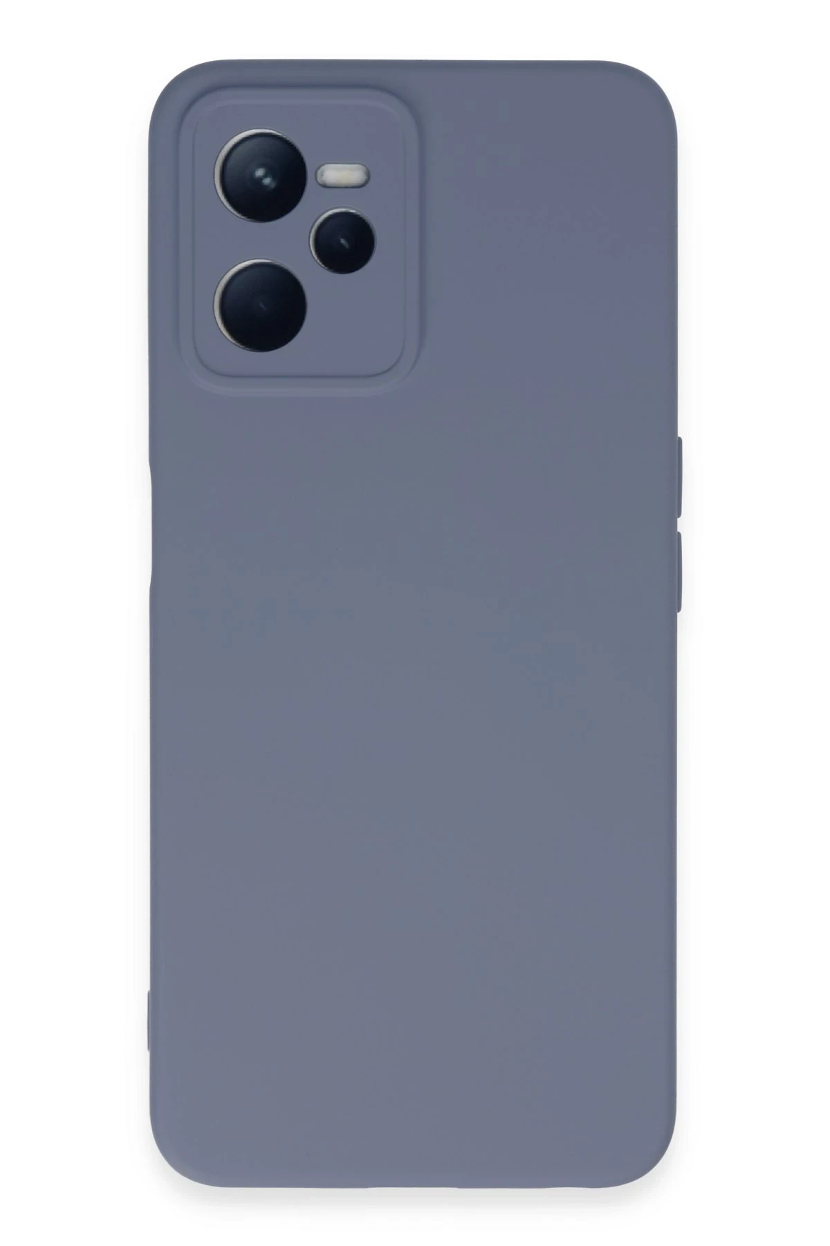 Newface Realme C35 Kılıf Nano içi Kadife Silikon - Gri