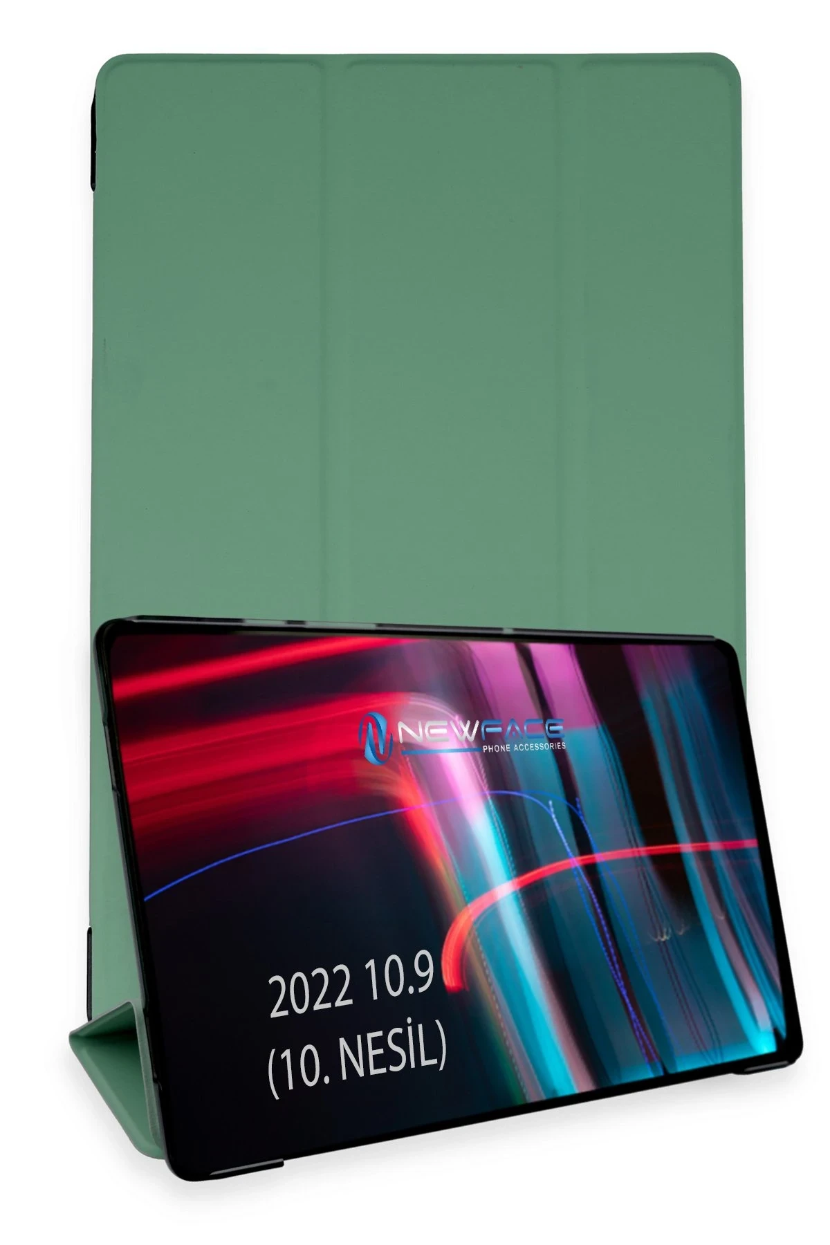 Newface iPad 2022 10.9 (10.nesil) Kılıf Tablet Smart Kılıf - Koyu Yeşil