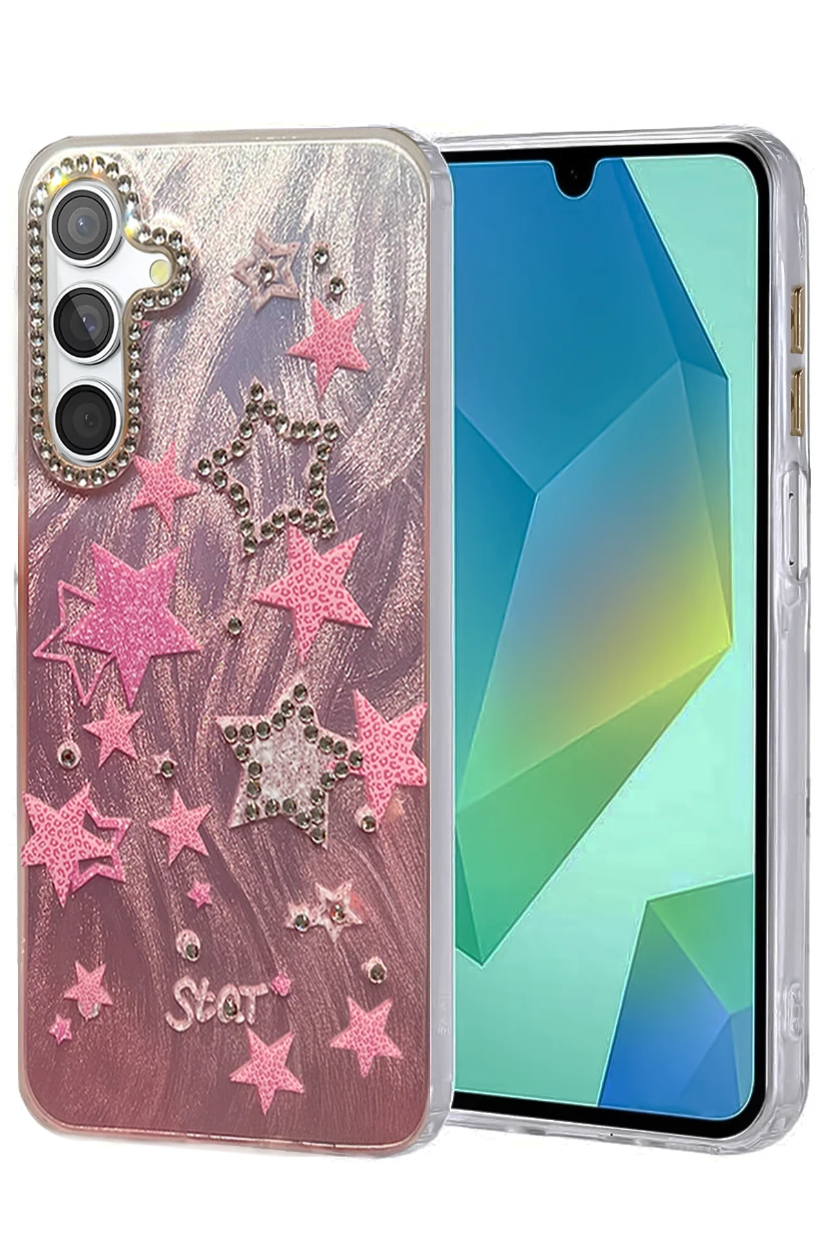 Newface Samsung Galaxy S23 FE Kılıf Blade Aynalı Desenli Kapak - Desen 7