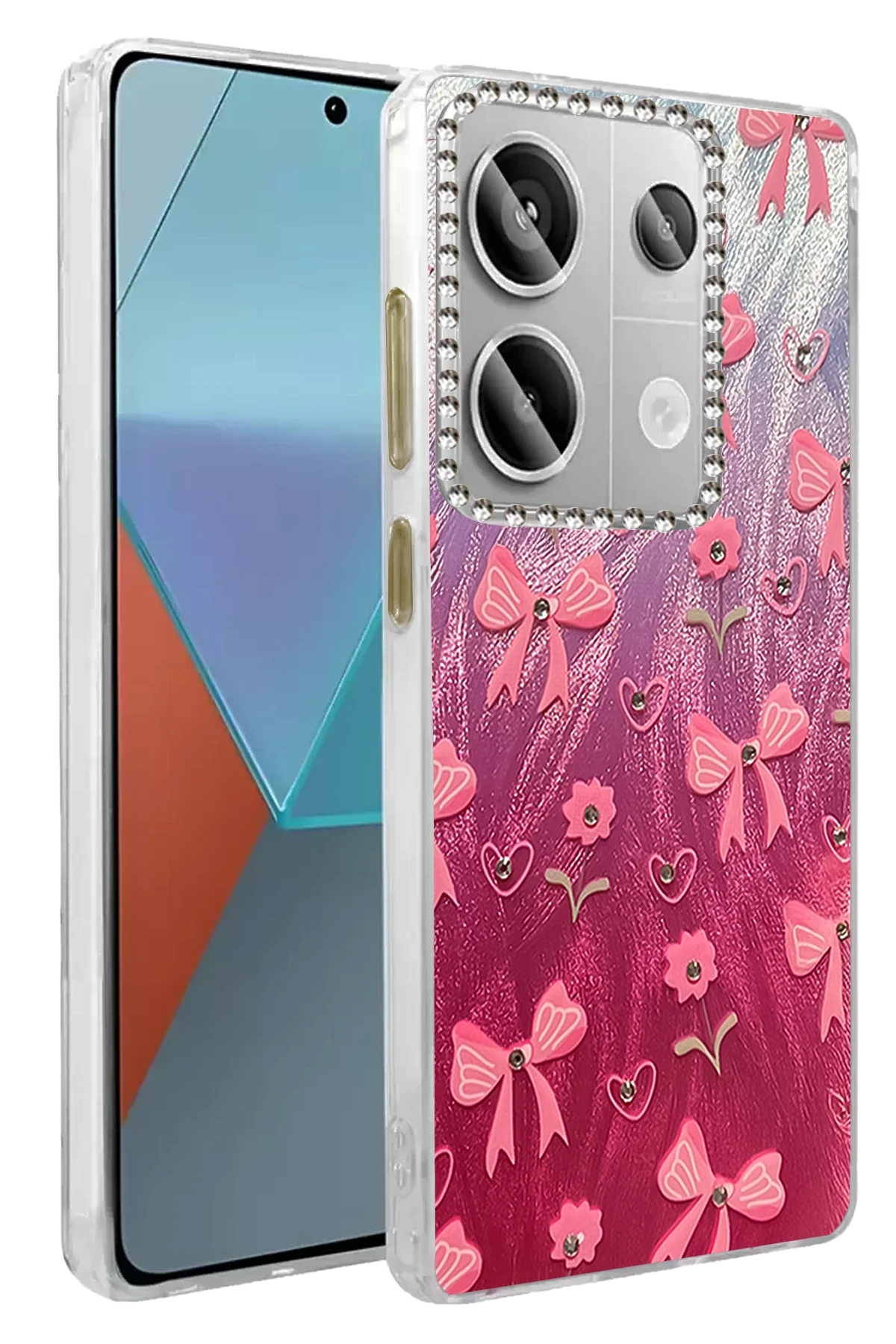 Newface Xiaomi Redmi Note 13 Pro 5G Kılıf Blade Aynalı Desenli Kapak - Desen 3