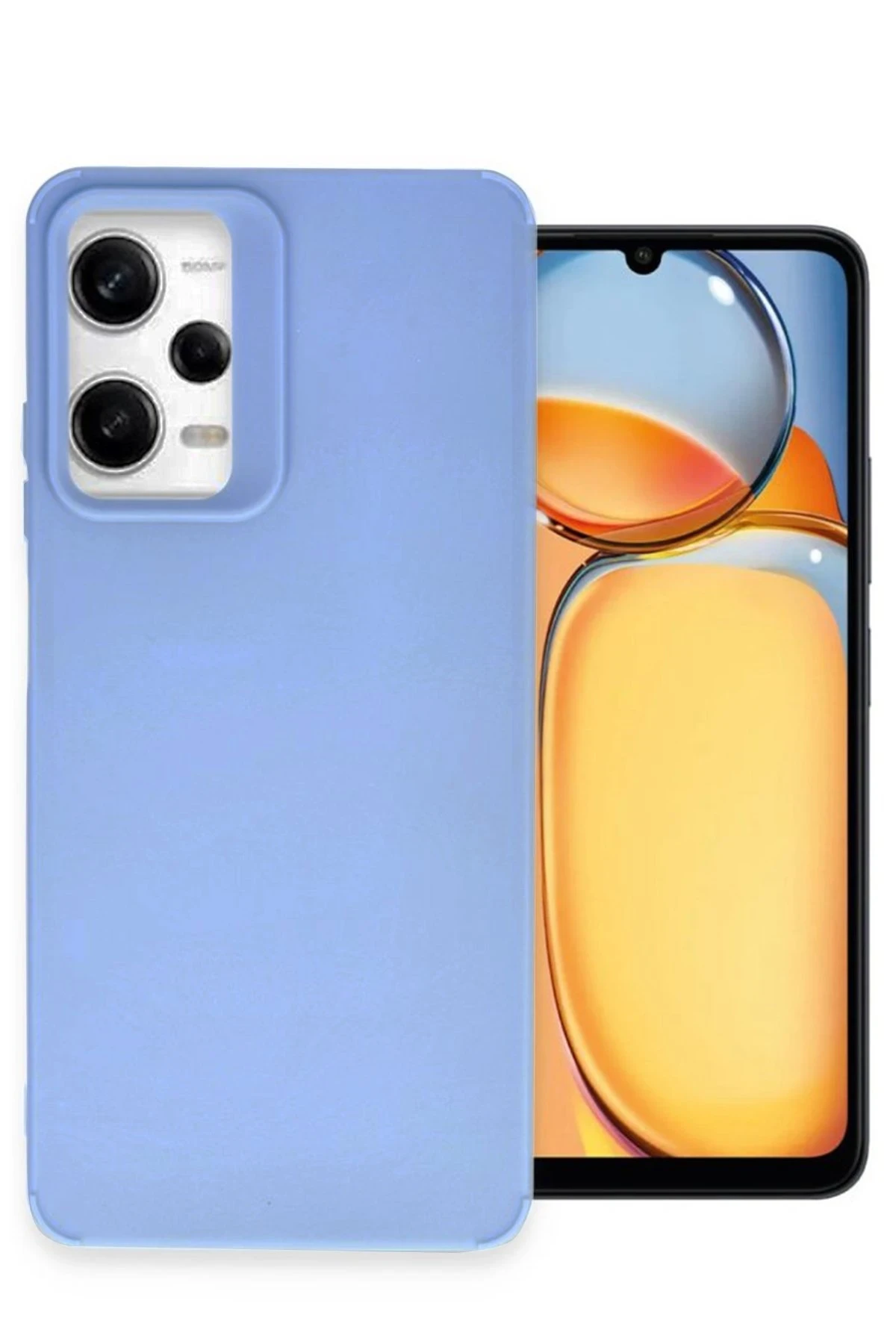 Newface Xiaomi Redmi Note 12 Pro 4G Kılıf Petro Silikon - Mavi