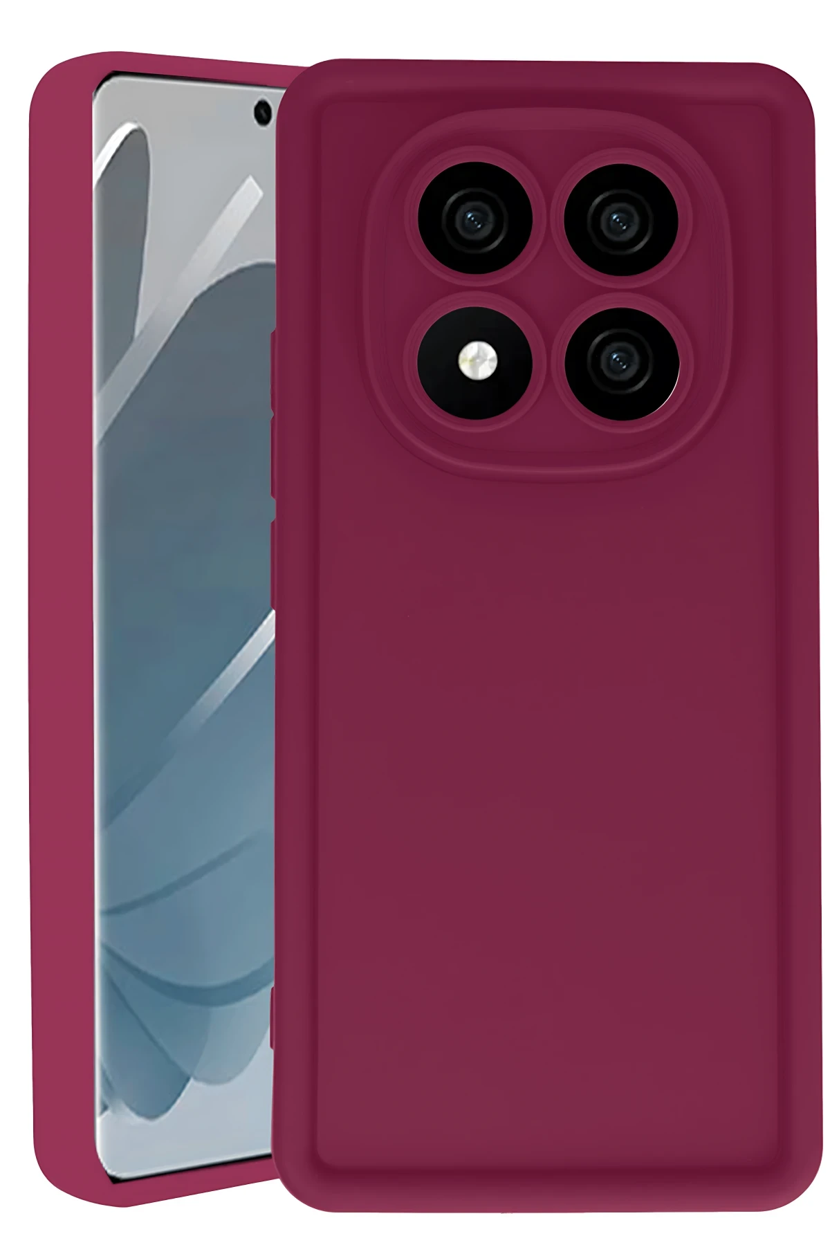Newface Xiaomi Redmi Note 14 Pro 4G Kılıf Viera Silikon - Bordo