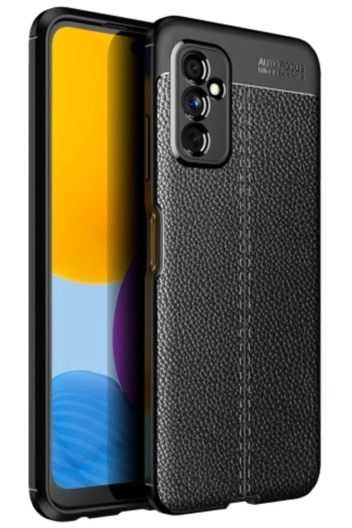 Newface Samsung Galaxy M52 5G Kılıf Auto Focus Kapak - Siyah
